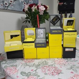 Invicta Yellow and Black Watch Box Collection